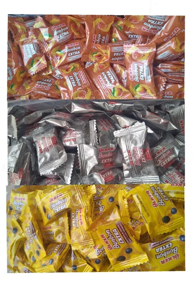 Ülker Ülker Extra Bonbon Karışık Şekerleme 1 Kg. (Mango & Şeftali, Gazoz, Limonata & Orman Meyveleri) ürün görseli 1