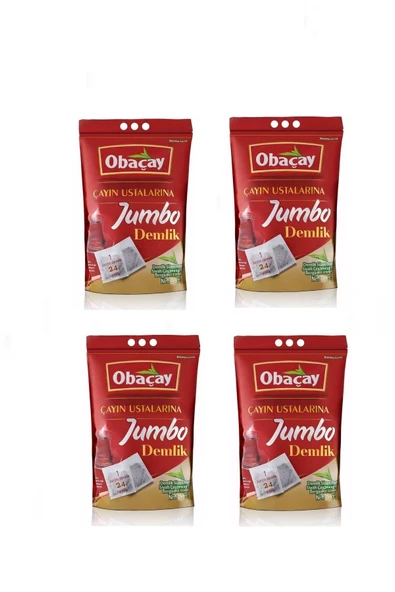 Obaçay Jumbo Demlik Poşet Çay 30 x 25 g. - 4 PAKET ürün görseli 1