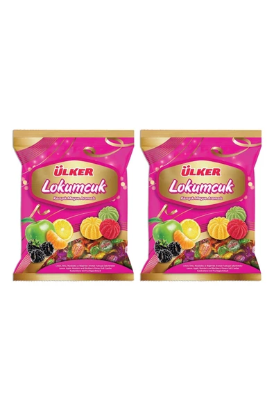 Ülker Lokumcuk Karışık Meyveli Yumuşak Şeker 350 gr 2 li ürün görseli 1