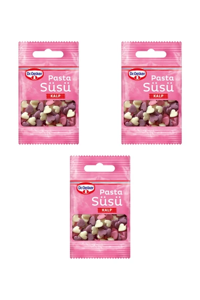 Dr. Oetker Pasta Süsü Kalp 3'lü Set ürün görseli 1