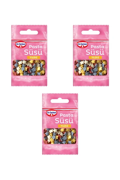 Dr. Oetker Pasta Süsü Yıldız 3'lü Set ürün görseli 1