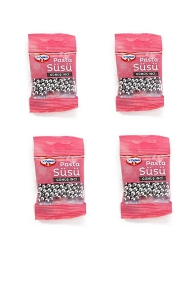 Dr. Oetker Pasta Süsü -gümüş Inci - 4 X 10 g ürün görseli 1