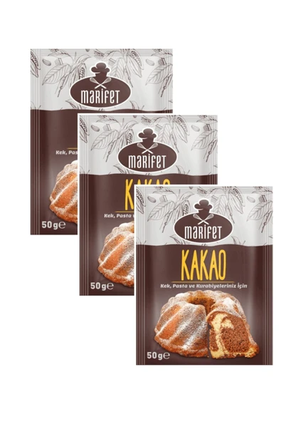 Marifet Toz Kakao 50 Gram X 3 Adet ürün görseli 1