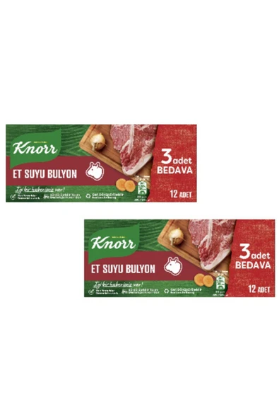 Knorr Et Suyu Bulyon 120 Gr. 12'li 2 Adet ürün görseli 1
