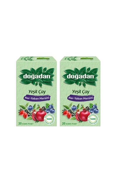 Doğadan Yeşil Çay Nar Yaban Mersini 20'li X 2 Adet ürün görseli 1