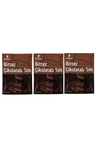 Pakmaya Çikolatalı Sos Bitter 122 Gr X 3 Adet ürün görseli 1