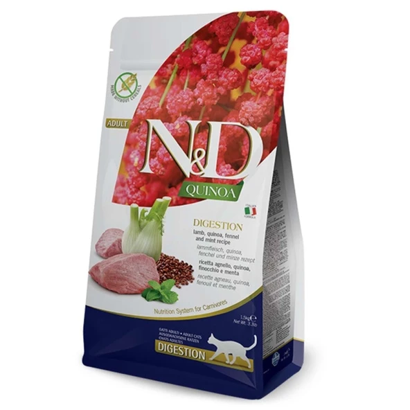 N&D Kinoa Digestion Kuzu Etli Kedi Maması 1,5 Kg ürün görseli 1