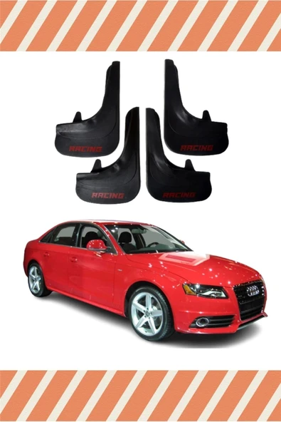 EAGLEKİDS  Audi A4 Racing Yazılı 4'lü Tozluk Çamurluk Paçalık ürün görseli 1