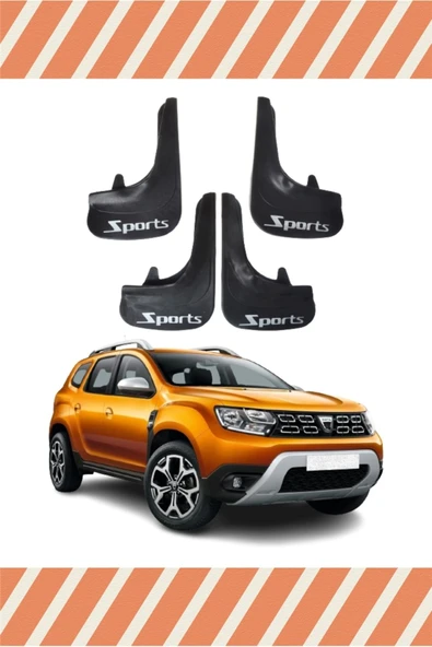 Ne verelim size  Dacia Duster 2017 Ve Uyumlu Sonrası Sports Yazılı 4'lü Tozluk Çamurluk Paçalık ürün görseli 1
