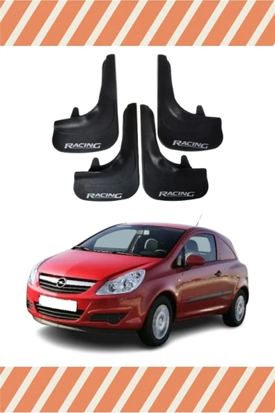 Ne verelim size  Opel Corsa Van 2007-2014 Racing Yazılı 4'lü Tozluk Çamurluk Paçalık ürün görseli 1