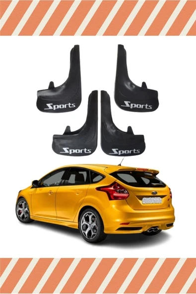 Ne verelim size  YB Ford Focus 3 Hb 2011-2015 Sports Yazılı 4'lütozluk Çamurluk Paçalık ürün görseli 1