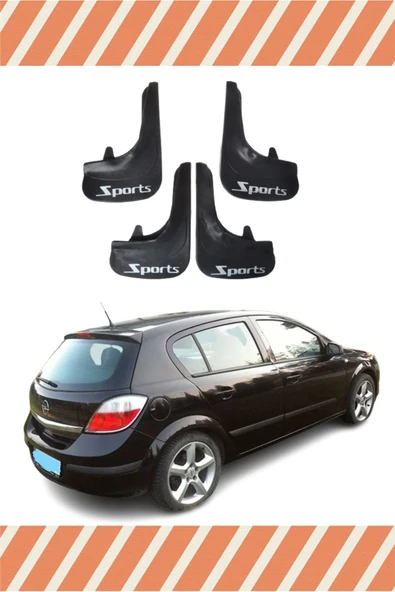 EAGLEKİDS  DB Opel Astra H Hb 2004-2015 Sports Yazılı 4'lü Tozluk Çamurluk Paçalık ürün görseli 1