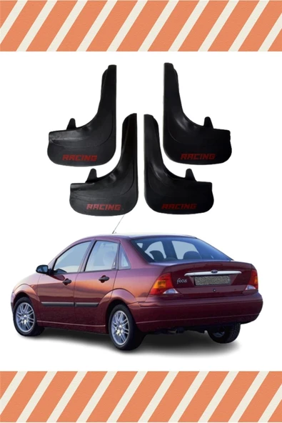 needesen  Ford Focus 1 Sd 1998-2004 Racing Yazılı 4'lü Tozluk Çamurluk Paçalık ürün görseli 1