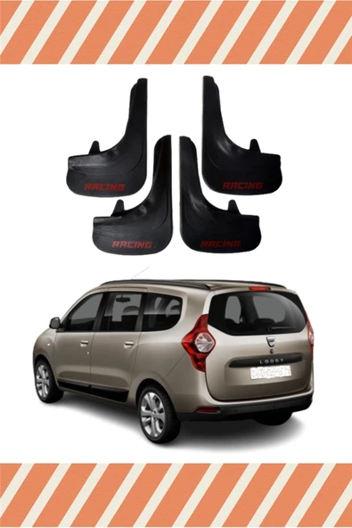 Ne verelim size  Dacia Lodgy Tüm Kasalar Racing Yazılı 4'lü Tozluk Çamurluk Paçalık ürün görseli 1