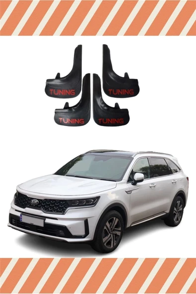 EAGLEKİDS  YB Kia Sorento Tunıng Yazılı 4'lü Tozluk Çamurluk Paçalık ürün görseli 1