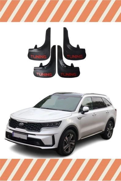Ne verelim size  Kia Sorento Tunıng Yazılı 4'lü Tozluk Çamurluk Paçalık ürün görseli 1