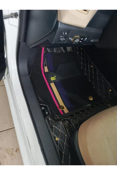 Alpax  Toyota Corolla 2013-2018 Arası Araca Özel 8d Çift Katmanlı Havuzlu Paspas Takımı ürün görseli 1
