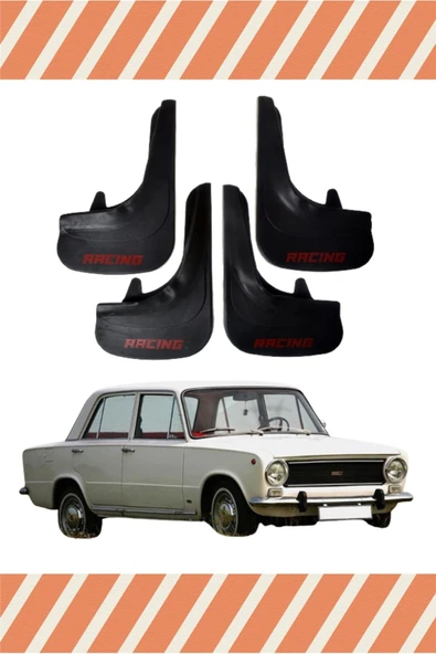 KRMNSTYLE  Fiat Hacı Murat Racing Yazılı 4'lü Tozluk Çamurluk Paçalık ürün görseli 1