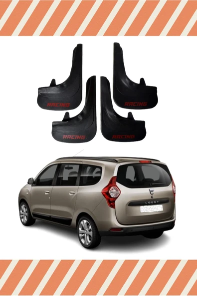 EAGLEKİDS  HG Dacia Lodgy Tüm Kasalar Racing Yazılı 4'lü Tozluk Çamurluk Paçalık ürün görseli 1