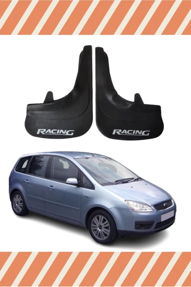 deminhan store  Ford C Max Racing Beyaz Yazılı 2'Li Tozluk Çamurluk Paçalık ürün görseli 1