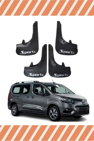 Ne verelim size  Toyota Proace City Sports Yazılı 4'lü Tozluk Çamurluk Paçalık ürün görseli 1