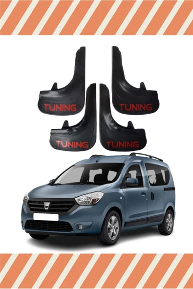 needesen  Dacia Dokker Tüm Kasalar Tunıng Yazılı 4'lü Tozluk Çamurluk Paçalık ürün görseli 1