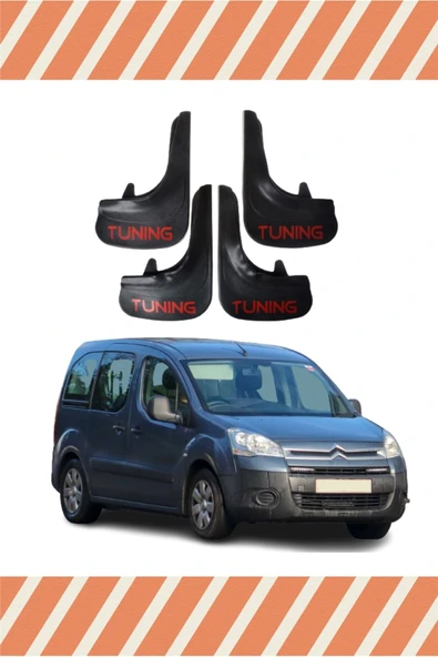 Kendorf  Citroen Berlingo 2008-2018 Tunıng Yazılı 4'lü Tozluk Çamurluk Paçalık ürün görseli 1