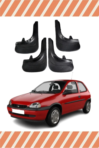 KRMNSTYLE  YB Opel Corsa 4'lü Tozluk Çamurluk Paçalık ürün görseli 1
