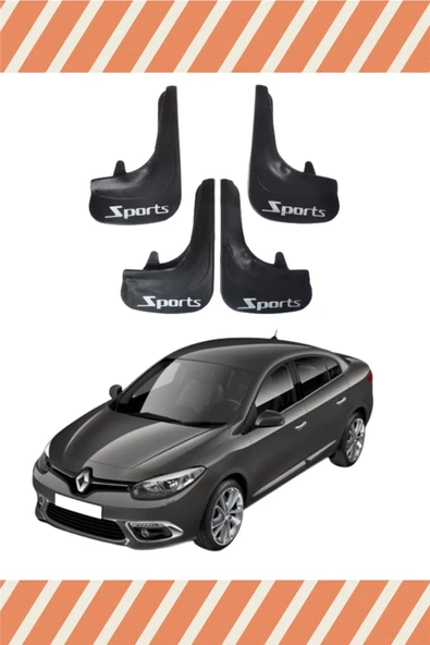EAGLEKİDS  HG Renault Fluence Tüm Kasalar Racing Yazılı 4'lü Tozluk Çamurluk Paçalık ürün görseli 1