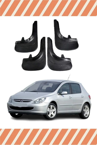 EAGLEKİDS  HG Peugeot 307 Racing Yazılı 4'lü Tozluk Çamurluk Paçalık ürün görseli 1