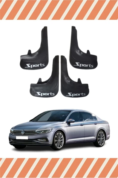 Heda Tex  Volswagen Passat Sports Yazılı 4'lü Tozluk Çamurluk Paçalık ürün görseli 1