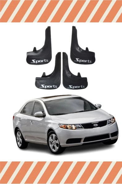 Heda Tex  Kia Cerato 2009-2015 Sports Yazılı 4'lü Tozluk Çamurluk Paçalık ürün görseli 1