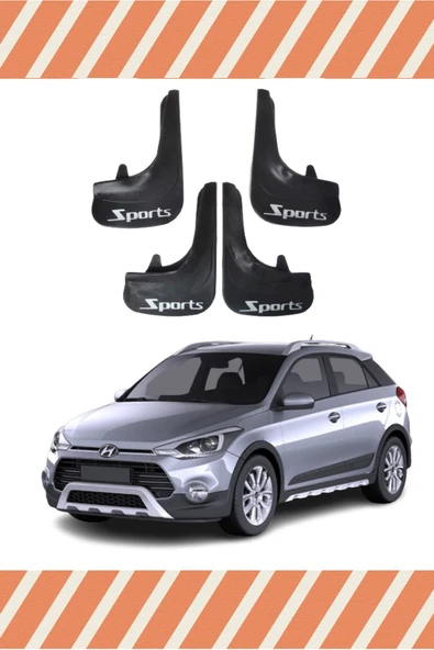 ATALAY TİCARET  Hyundai I20 2015-2020 Sports Yazılı 4'lü Tozluk Çamurluk Paçalık ürün görseli 1