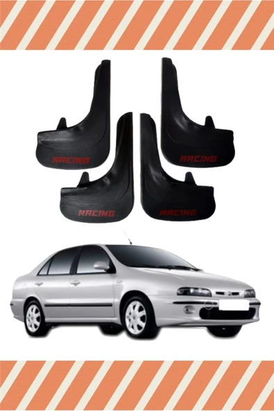 ATALAY TİCARET  Fiat Marea Tüm Kasalar Racing Yazılı 4'lü Tozluk Çamurluk Paçalık ürün görseli 1