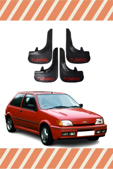 Heda Tex  Ford Fiesta 2990-2002 Tunıng Yazılı 4'lü Tozluk Çamurluk Paçalık ürün görseli 1