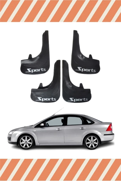 Heda Tex  Ford Focus 2 Sports Yazılı 4'lütozluk Çamurluk Paçalık ürün görseli 1