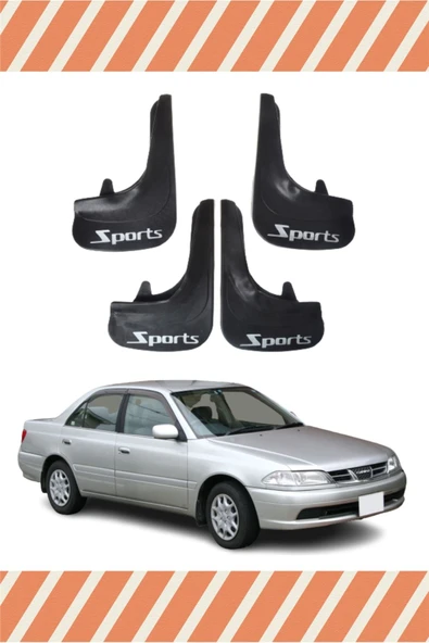 Heda Tex  Toyota Carina Sports Yazılı 4'lü Tozluk Çamurluk Paçalık ürün görseli 1