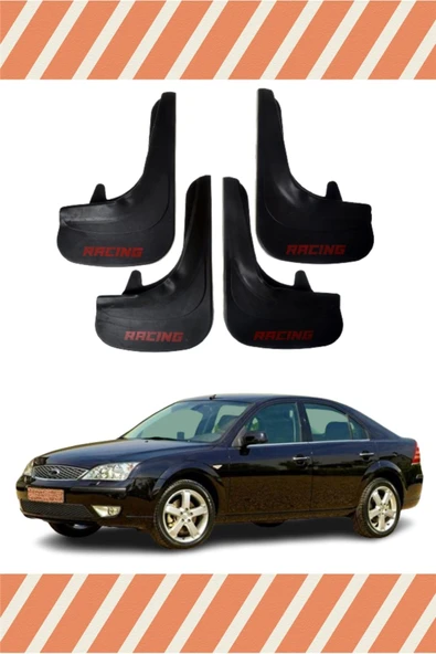 Heda Tex  Ford Mondeo 2001-2007 Racing Yazılı 4'lü Tozluk Çamurluk Paçalık ürün görseli 1
