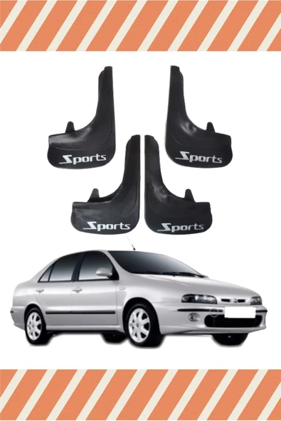 TESORİ TESSİLLİ  YB Fiat Marea Tüm Kasalar Sports Yazılı 4'lü Tozluk Çamurluk Paçalık ürün görseli 1