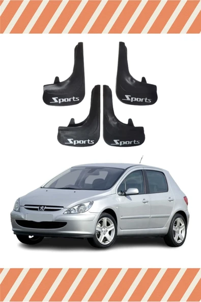 Heda Tex  Peugeot 307 Sports Yazılı 4'lü Tozluk Çamurluk Paçalık ürün görseli 1