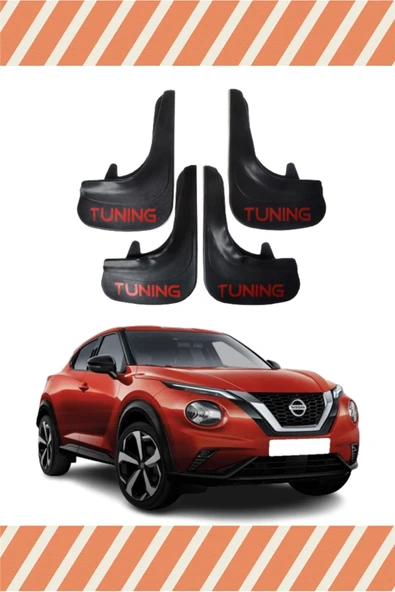 Heda Tex  HG Nissan Juke Tunıng Yazılı 4'lü Tozluk Çamurluk Paçalık ürün görseli 1