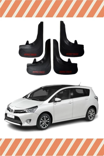 Heda Tex  Toyota Verso 2010-2017 Racing Yazılı 4'lü Tozluk Çamurluk Paçalık ürün görseli 1