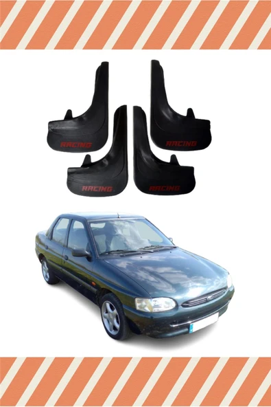 Heda Tex  Ford Escort Racing Yazılı 4'lü Tozluk Çamurluk Paçalık ürün görseli 1