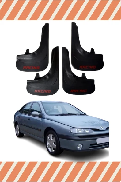 Heda Tex  Renault Laguna 1 Racing Yazılı 4'lü Tozluk Çamurluk Paçalık ürün görseli 1