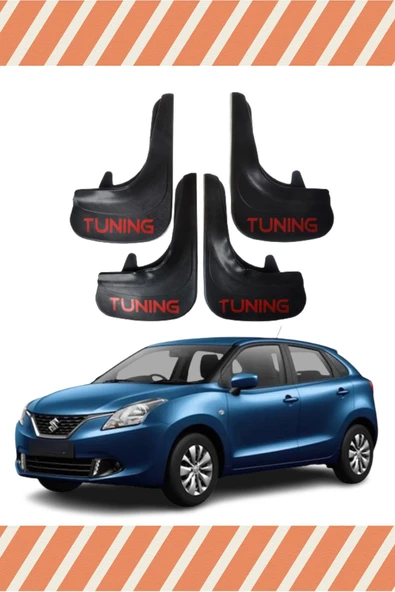 Ftmoto  Suziki Baleno Tunıng Yazılı 4'lü Tozluk Çamurluk Paçalık ürün görseli 1