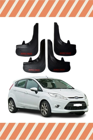 Heda Tex  DB Ford Fiesta 2010-2017 Racing Yazılı 4'lü Tozluk Çamurluk Paçalık ürün görseli 1