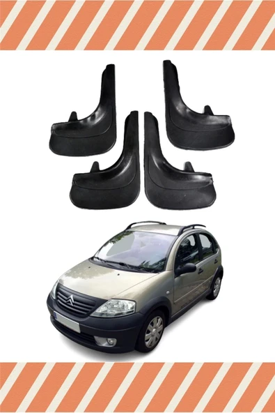 Heda Tex  Citroen C3 2002-2010 4'lü Tozluk Çamurluk Paçalık ürün görseli 1
