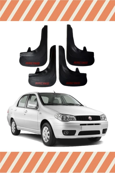 Heda Tex  Fiat Albea-1 Racing Yazılı 4'lü Tozluk Çamurluk Paçalık ürün görseli 1