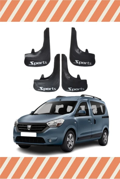 Heda Tex  YB Dacia Dokker Tüm Kasalar Sports Yazılı 4'lü Tozluk Çamurluk Paçalık ürün görseli 1