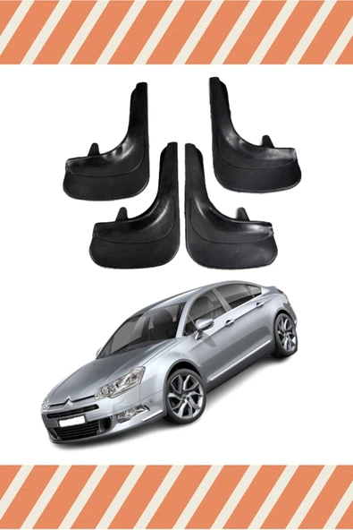 ATALAY TİCARET  YB Citroen C5 2007 Ve Sonrası Racing Yazılı 4'lü Tozluk Çamurluk Paçalık ürün görseli 1